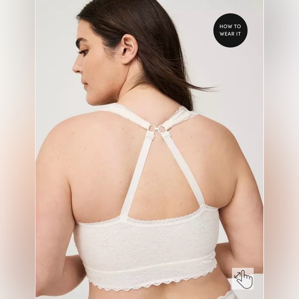 Torrid Bralite Unlined 4-Way Stretch Lace Bralette, Size 2xl - Picture 5 of 15